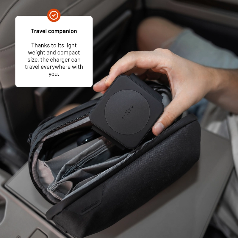 FIXED Flex Samsung 3i1 Vikbar trådløs oplader Sort - 8016793