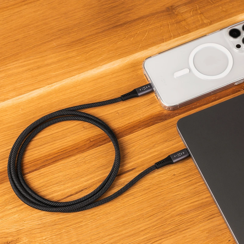 FIXED ARMOR USB 4.0 240W USB-C/C 20Gpbs kabel 2m Grå - 8016867