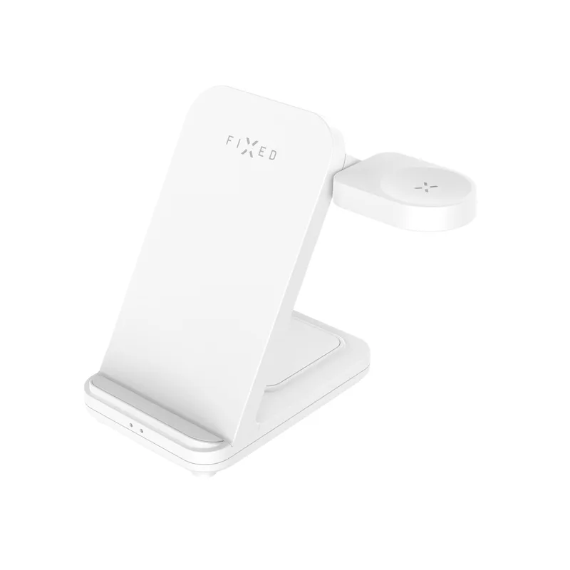 FIXED 3in1 trådløs opladningsstation til Samsung Hvid - 8016940