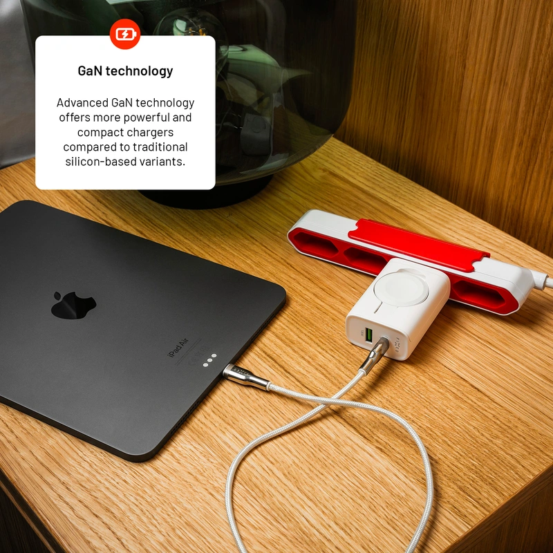 FIXED MagFlip USB-C oplader 33W Apple Watch/USB-C/USB-A - 8017131