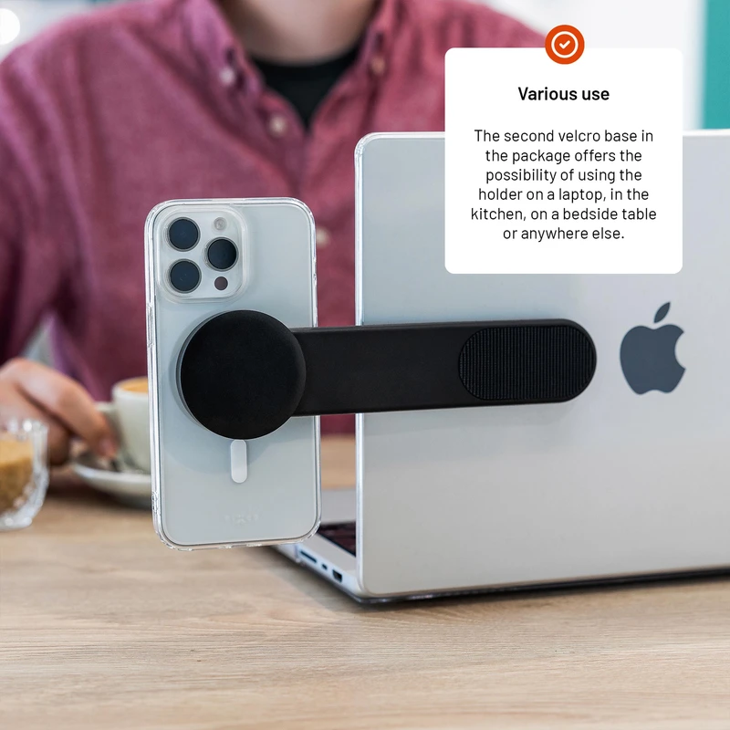 FIXED MagFloppyTelefonholder til Dashboard Sort - 8017285