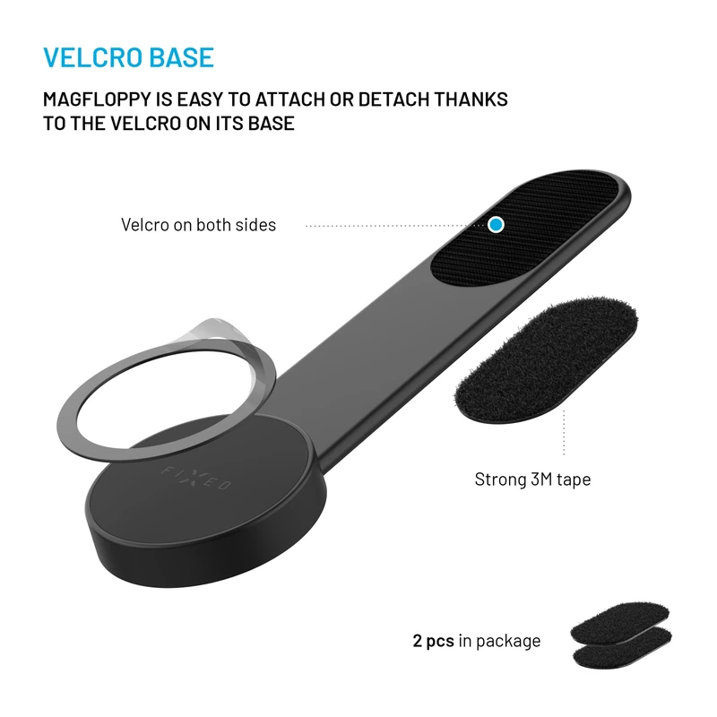 FIXED MagFloppyTelefonholder til Dashboard Sort - 8017285