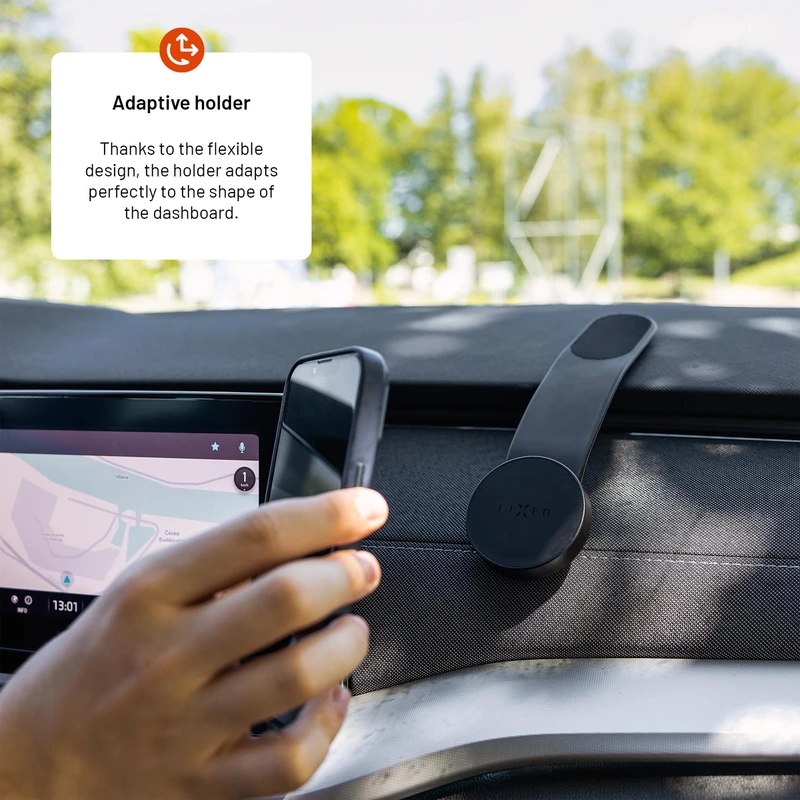 FIXED MagFloppyTelefonholder til Dashboard Sort - 8017285