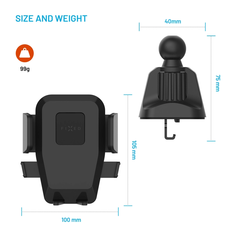 FIXED Iconiq Lock Telefonholder til ventilationsgaller - 8017368