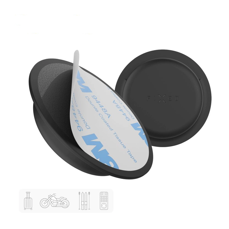 FIXED Silikone mærkat etui til Apple AirTag Sort - 8017549