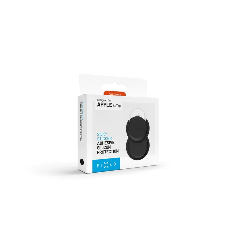 FIXED Silikone mærkat etui til Apple AirTag Sort - 8017549