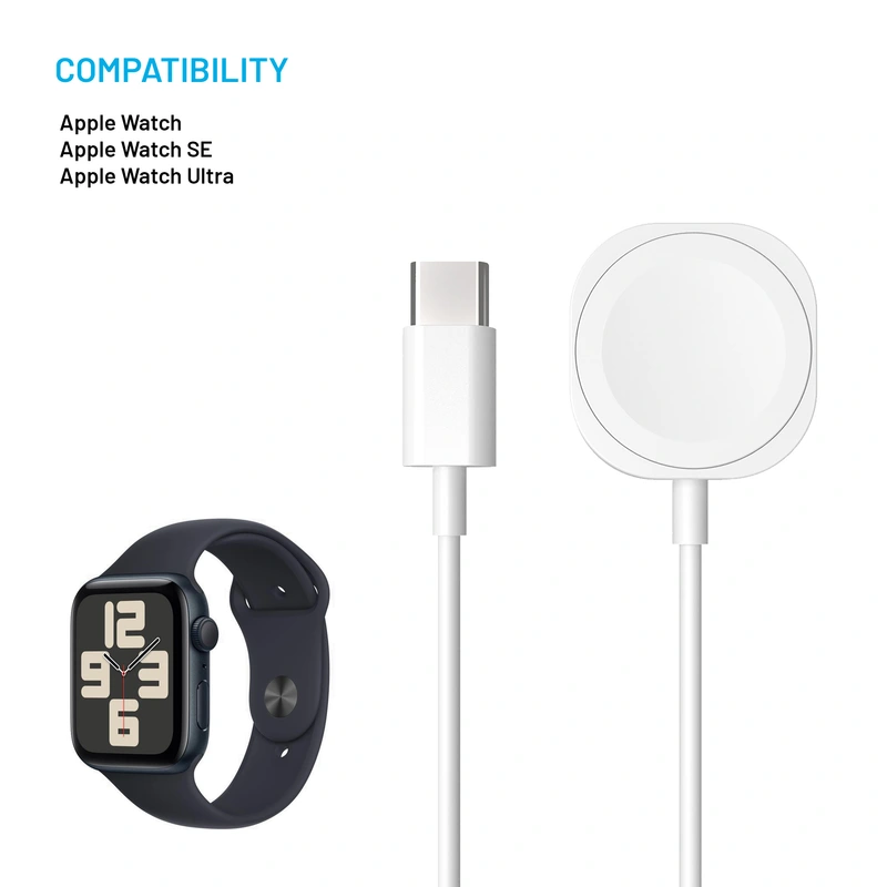 FIXED USB-C Ladekabel til Apple Watch Hvid - 8017554