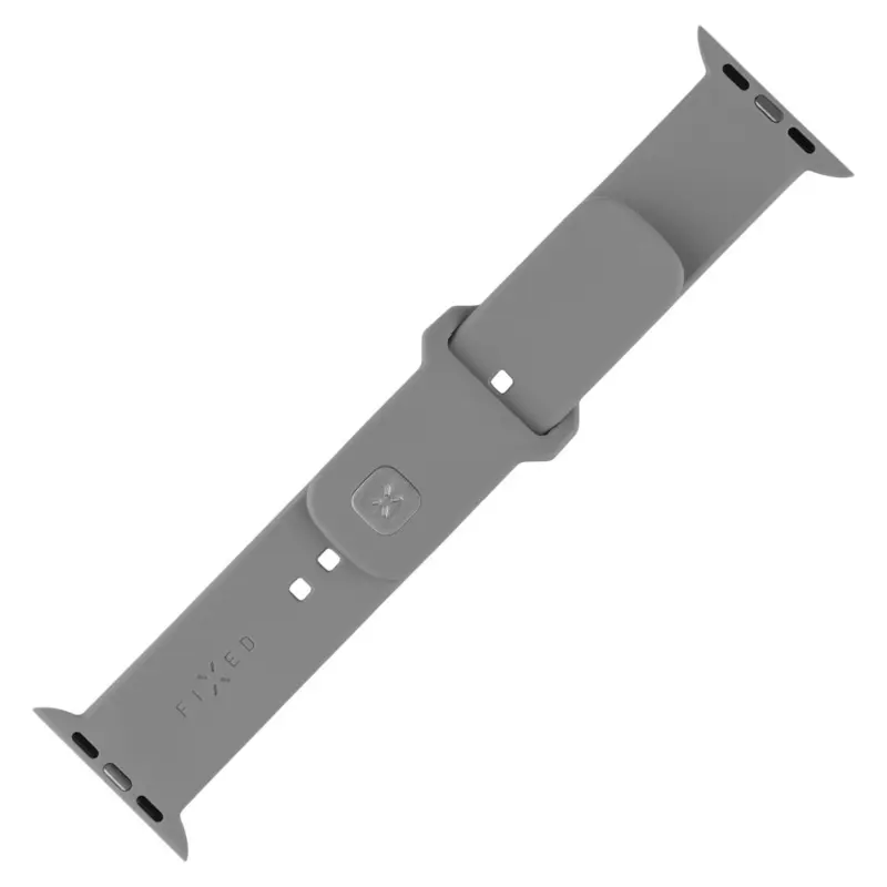 FIXED Sporty Silikone rem SET til Apple Watch 42/44/45/46mm Lysegrå - 8017700