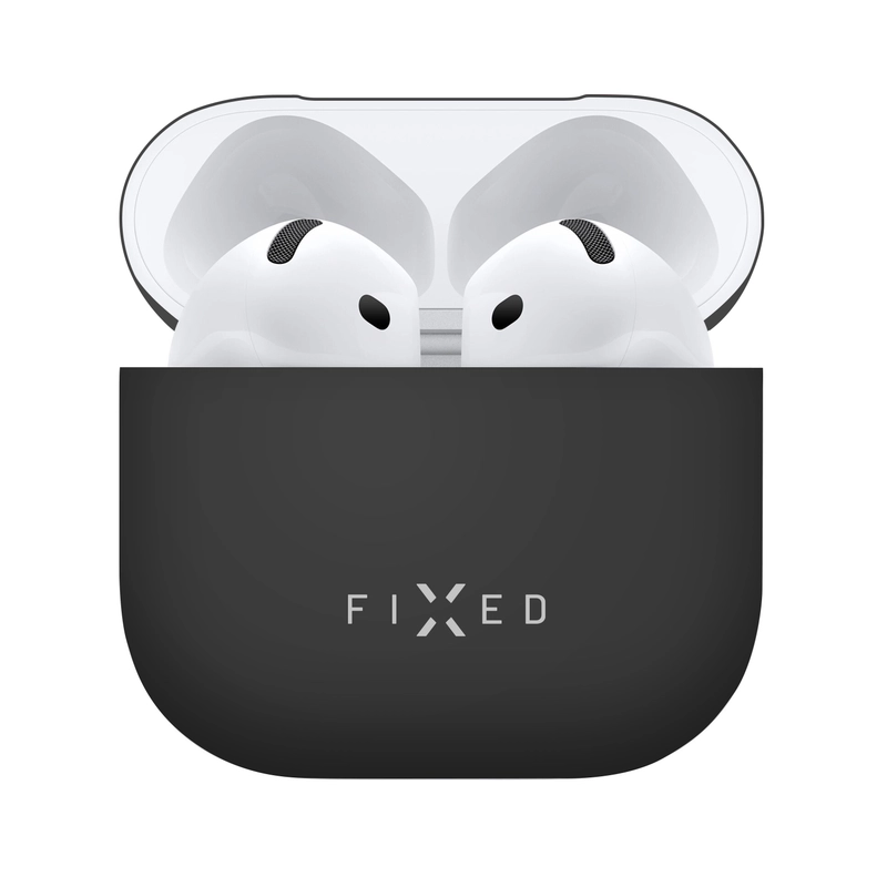 FIXED Silky Silicone case til Apple AirPods 4/4 ANC Sort - 8017749