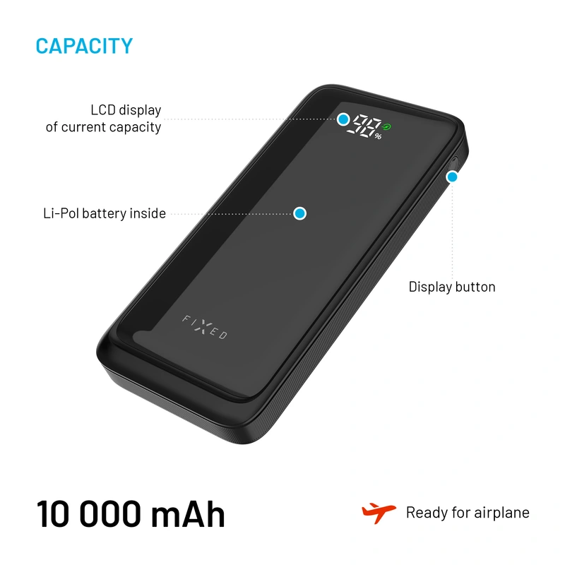 FIXED Zen2 10 USB-C PD 20W Power Bank 10.000 mAh Sort - 8017796