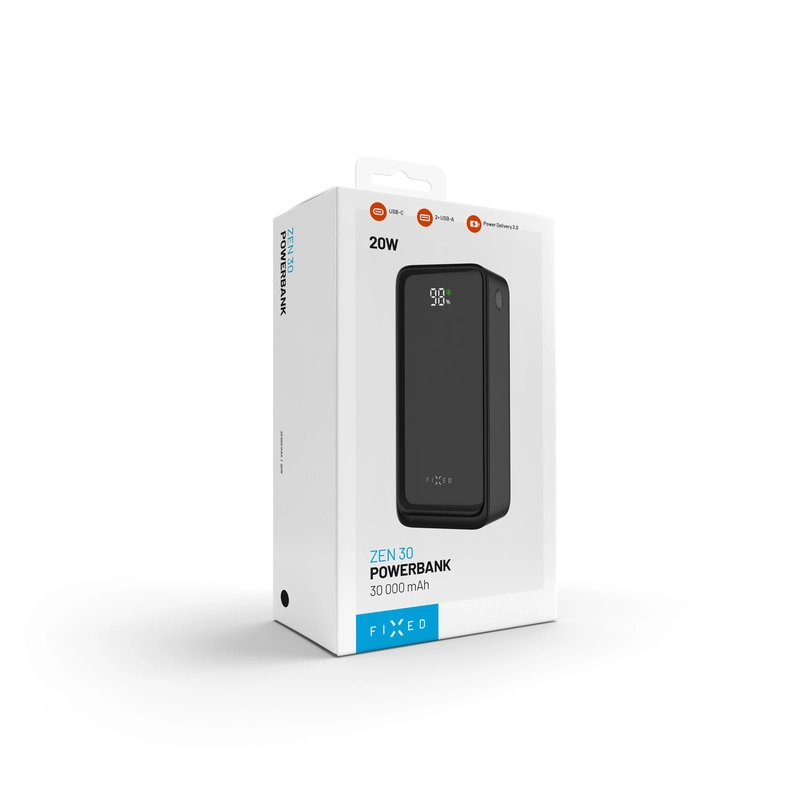 FIXED Zen2 30 USB-C PD 20W Power Bank 30.000 mAh Sort - 8017798