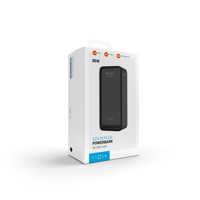 FIXED Zen2 30 Plus USB-C 65W Power Bank 30.000 mAh Sort - 8017799