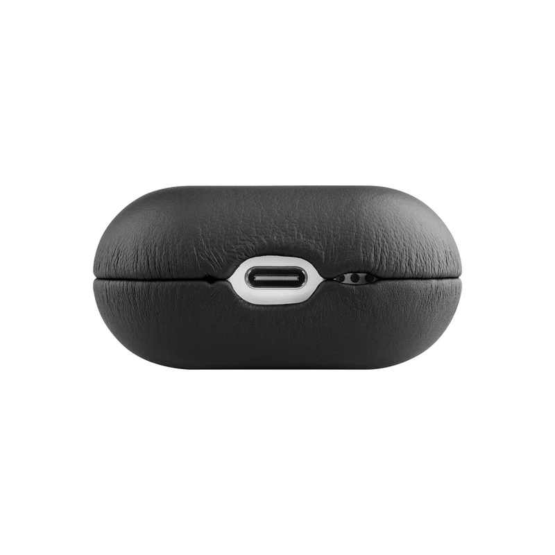 FIXED Ægte læder etui til Airpods 4/4 ANC Sort - 8017975