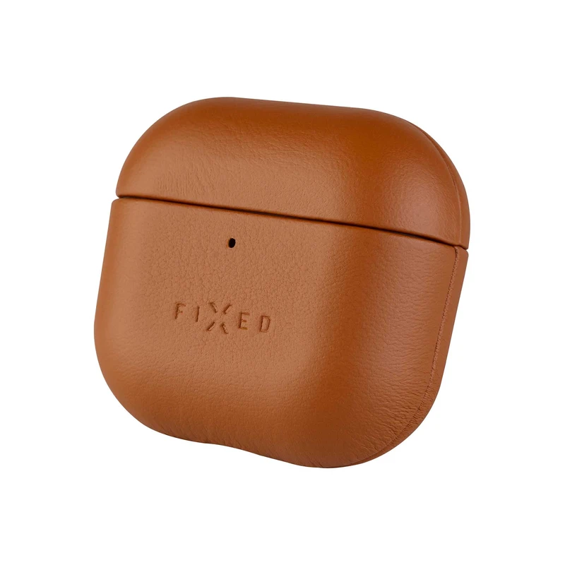FIXED Ægte læder etui til Airpods 4/4 ANC Brun - 8017976