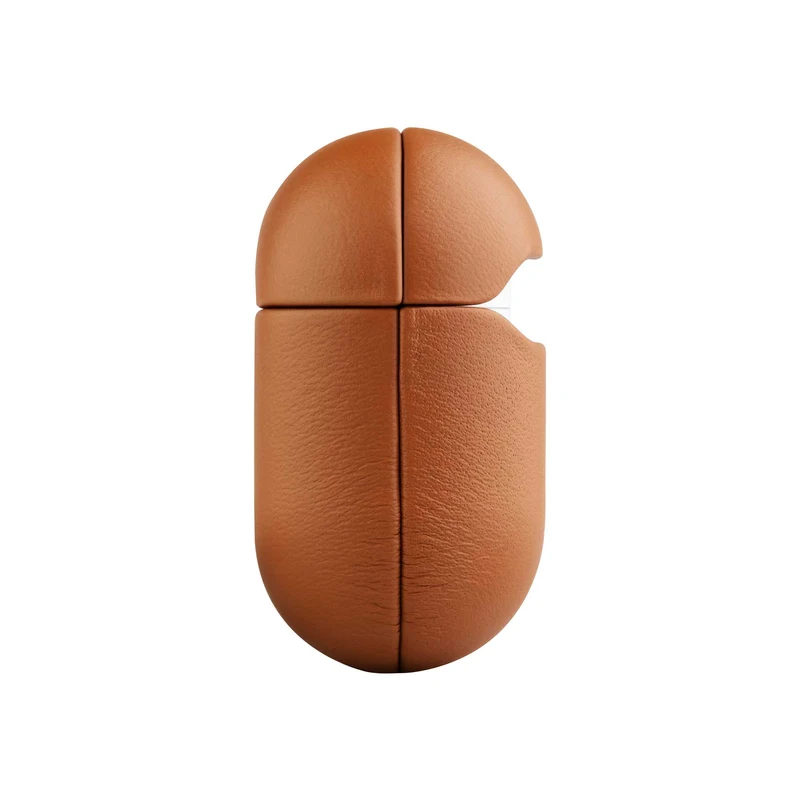 FIXED Ægte læder etui til Airpods 4/4 ANC Brun - 8017976