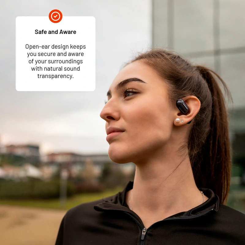 FIXED Nods trådløst headset IPX5 BT5.3 sort - 8017977