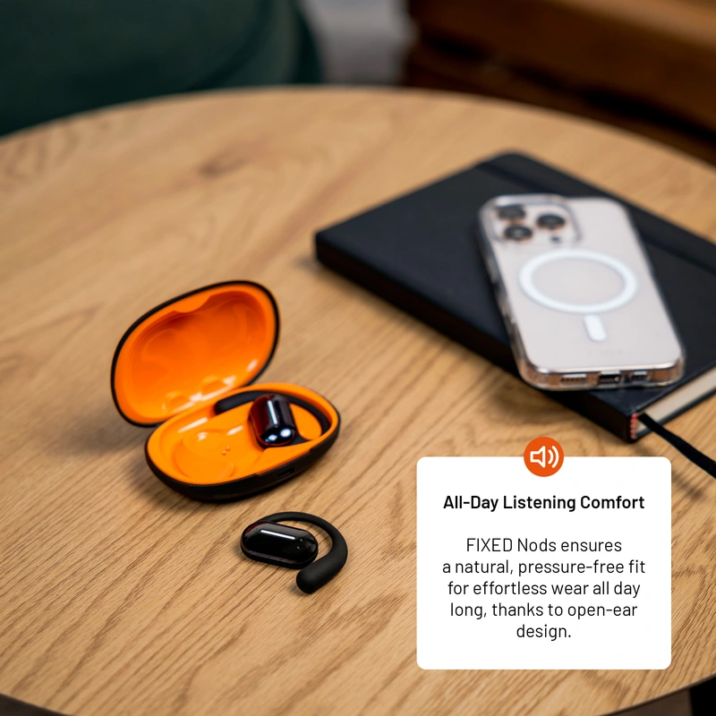 FIXED Nods trådløst headset IPX5 BT5.3 sort - 8017977