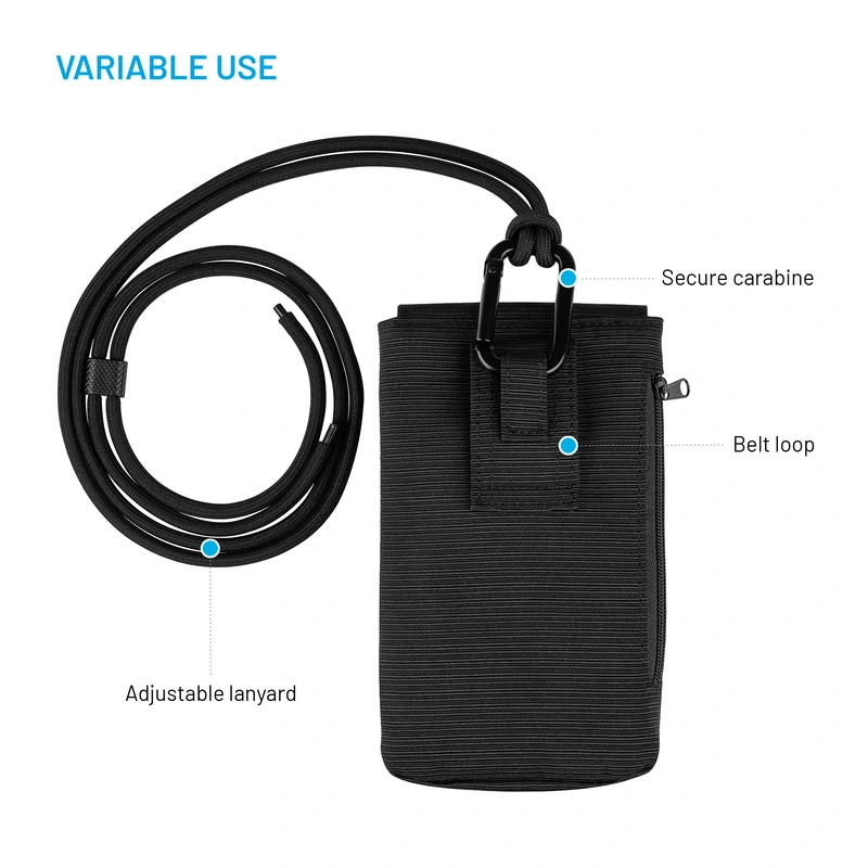 FIXED Skuldertaske med lomme til telefoner op til 7