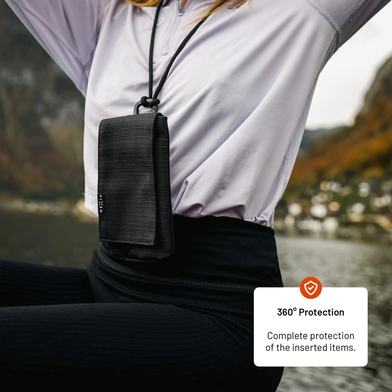 FIXED Skuldertaske med lomme til telefoner op til 7