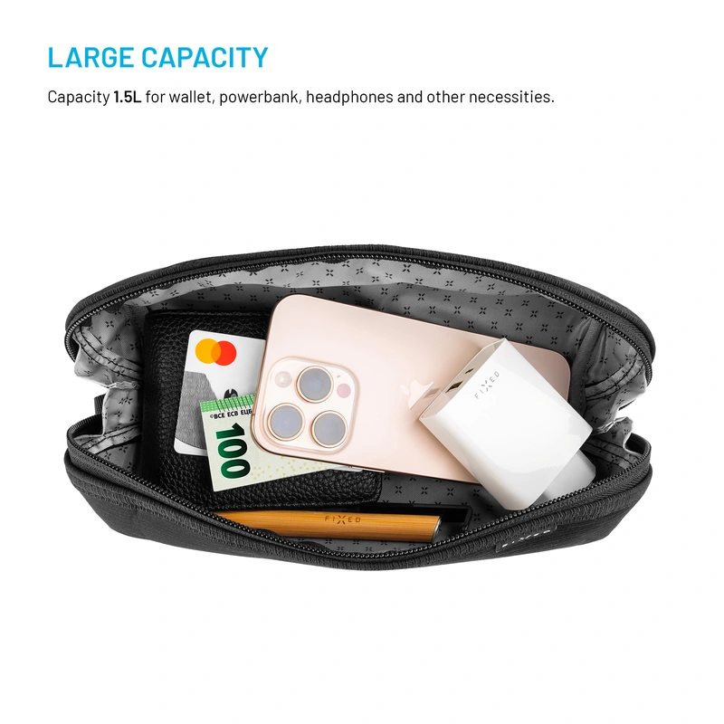 FIXED Camino Pack til telefoner og tilbehør Sort - 8018002