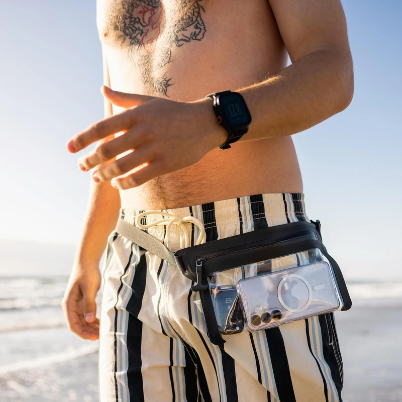 FIXED DRY BELT Vandtæt Smartphone-bæltetaske Sort - 8018137