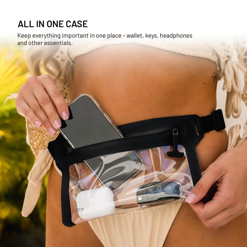 FIXED DRY BELT Vandtæt Smartphone-bæltetaske Sort - 8018137