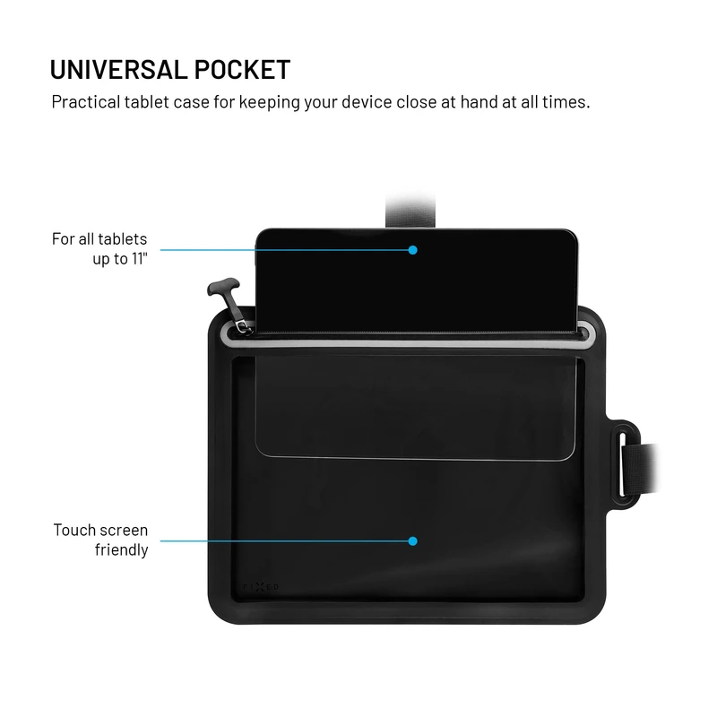 FIXED DRY TAB Vandtæt Tablet tør-etui Sort - 8018141