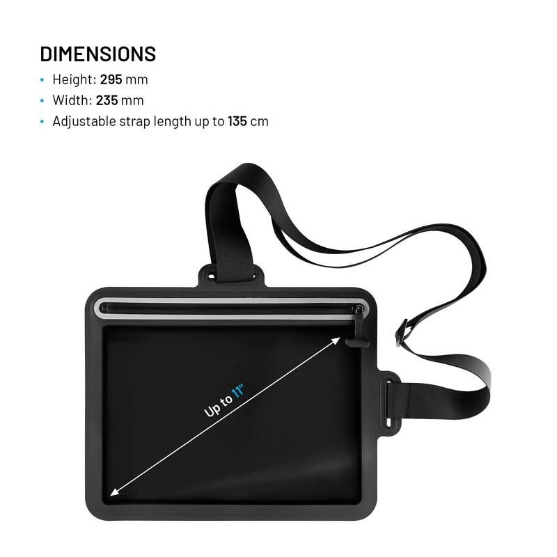 FIXED DRY TAB Vandtæt Tablet tør-etui Sort - 8018141