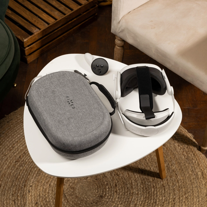 FIXED VR PROTECT Beskyttelsesetui til Meta Quest 3/3S Lysegrå - 8018210