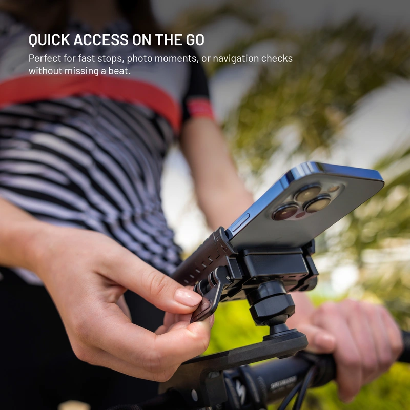 FIXED Bikee Plus Vista Smart Lock Telefonholder til Cykel Sort - 8018226