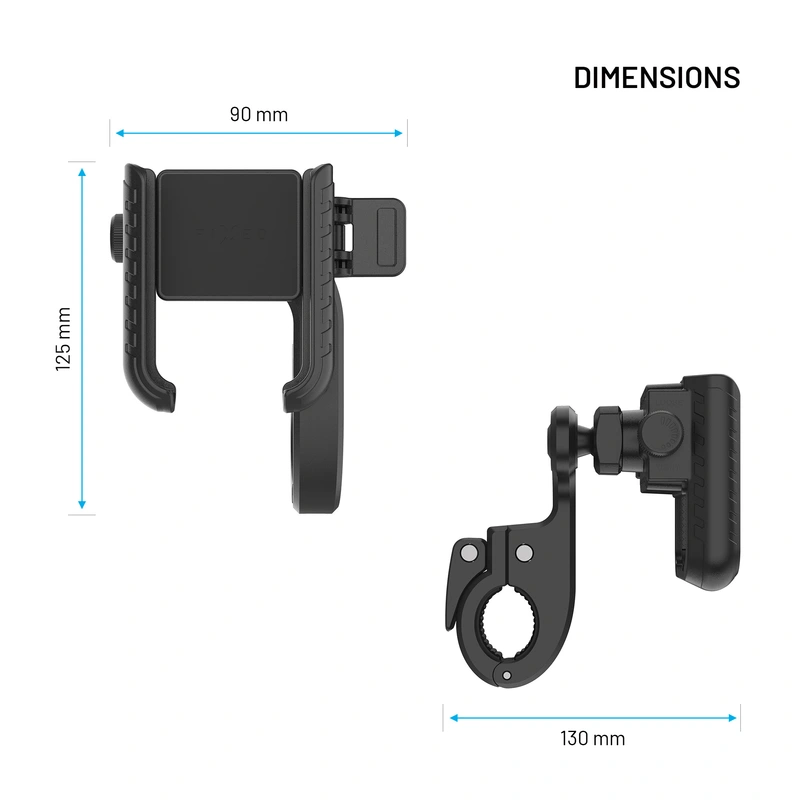 FIXED Bikee Plus Vista Smart Lock Telefonholder til Cykel Sort - 8018226