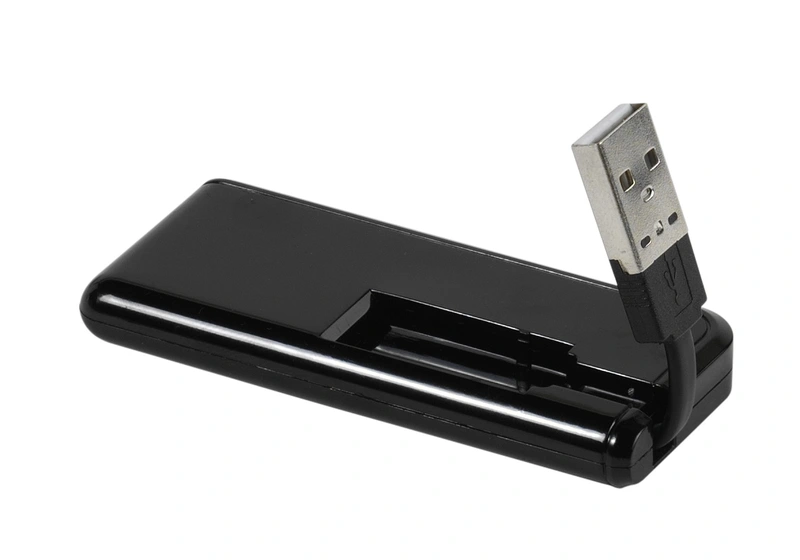 Vivanco 4x Port kompakt passiv USB-A 2.0 HUB Sort - 2836660