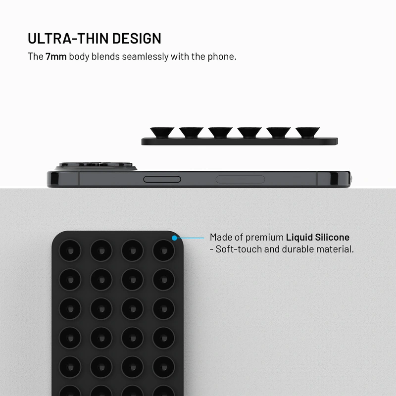 FIXED MAGMATE MagSafe holder med sugekopper Sort - 8018333