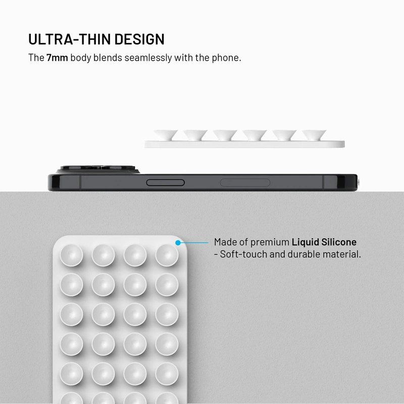 FIXED MAGMATE MagSafe holder med sugekopper Hvid - 8018334