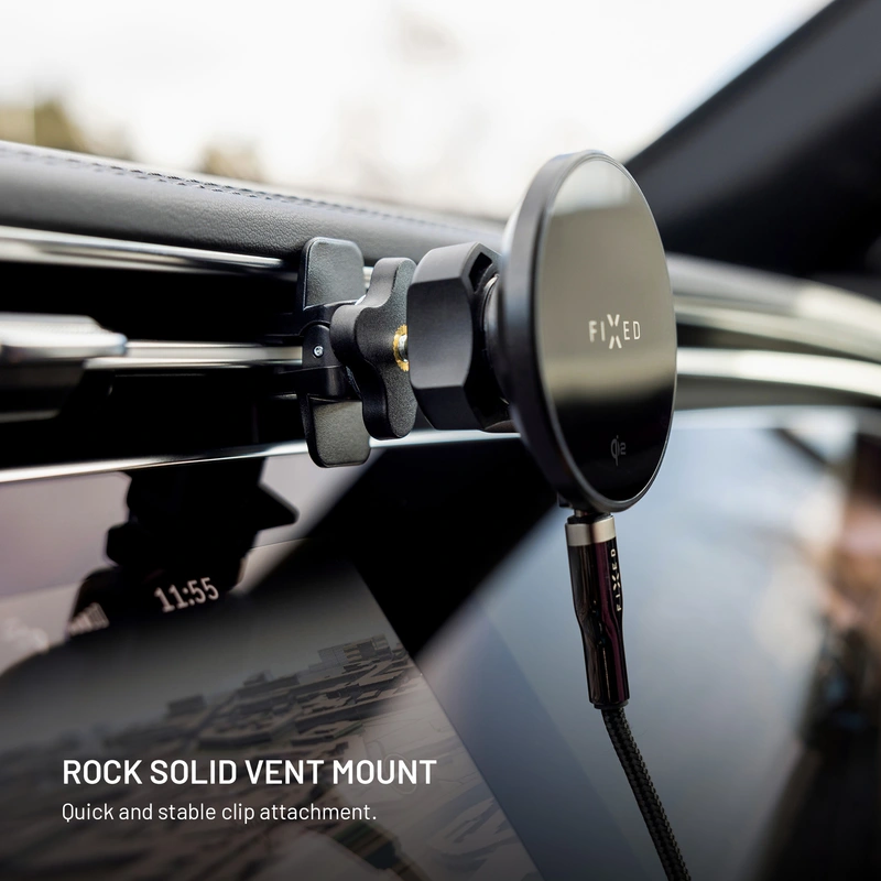 FIXED MagRound2 15W Telefonholder til ventilationsgaller - 8018352