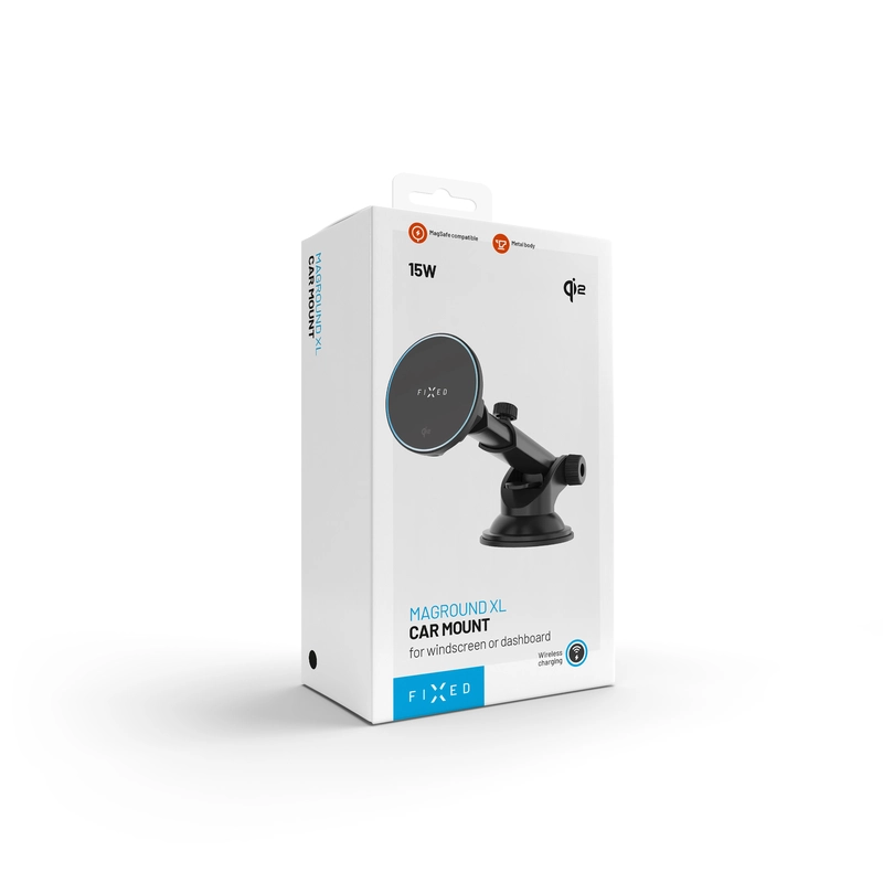 FIXED MagRound2 XL 15W Telefonholder til forrude/instrumentbræt - 8018353