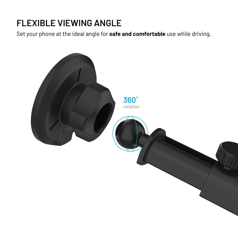 FIXED MagRound2 XL 15W Telefonholder til forrude/instrumentbræt - 8018353