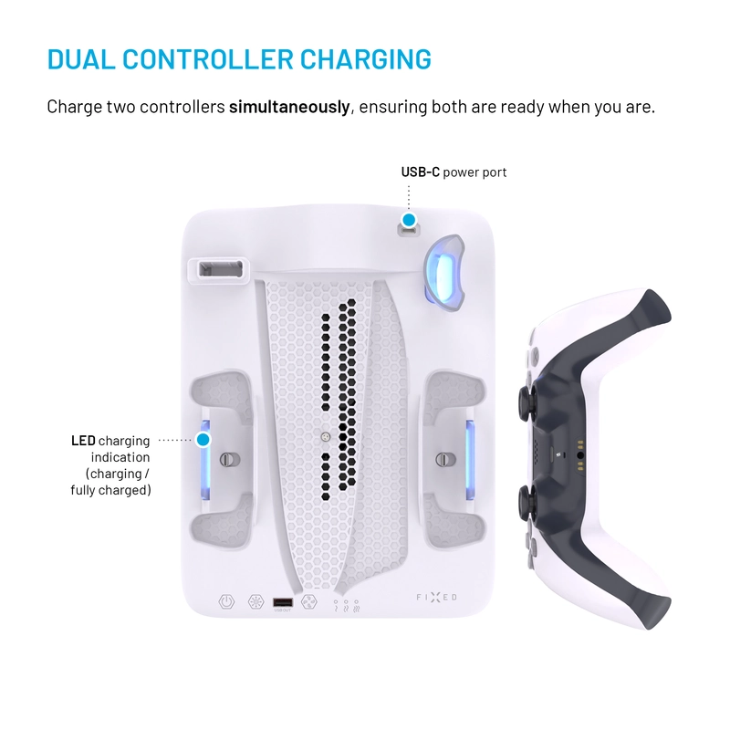 FIXED Multifunktionel PS5 Pro/Slim Dockingstation - 8018354