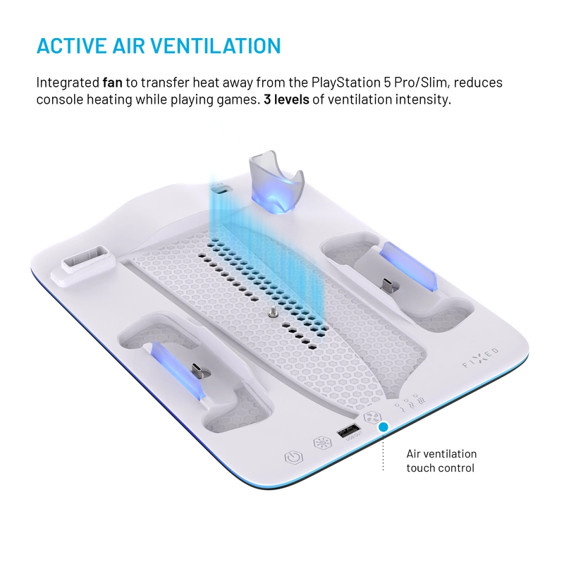 FIXED Multifunktionel PS5 Pro/Slim Dockingstation - 8018354