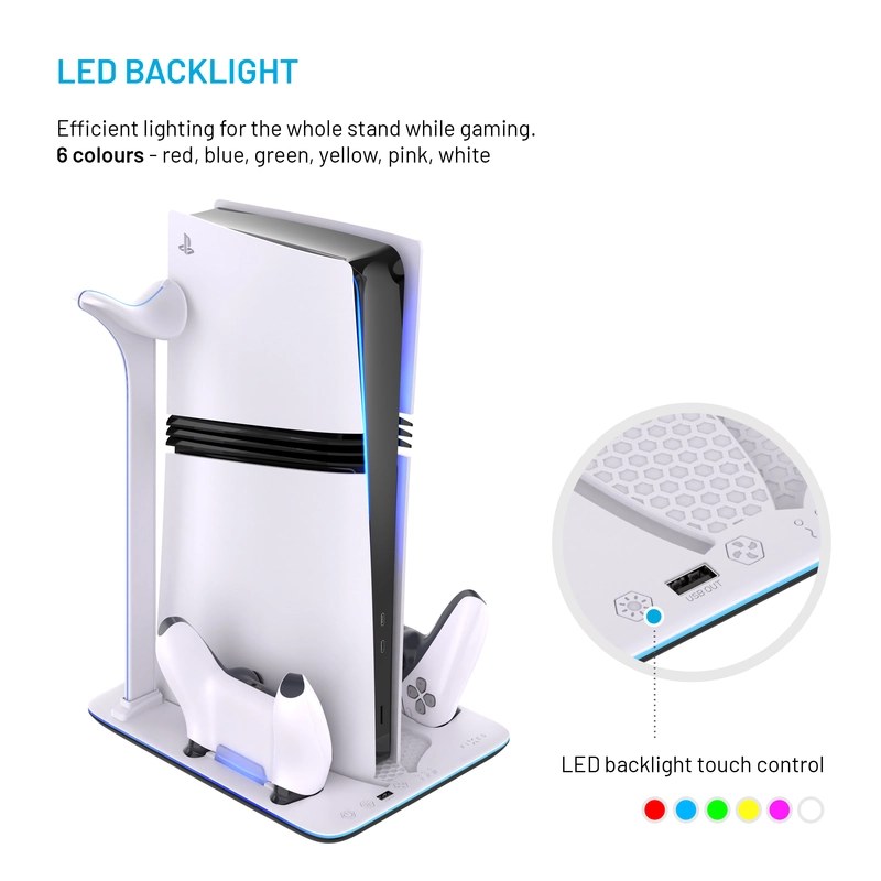 FIXED Multifunktionel PS5 Pro/Slim Dockingstation - 8018354