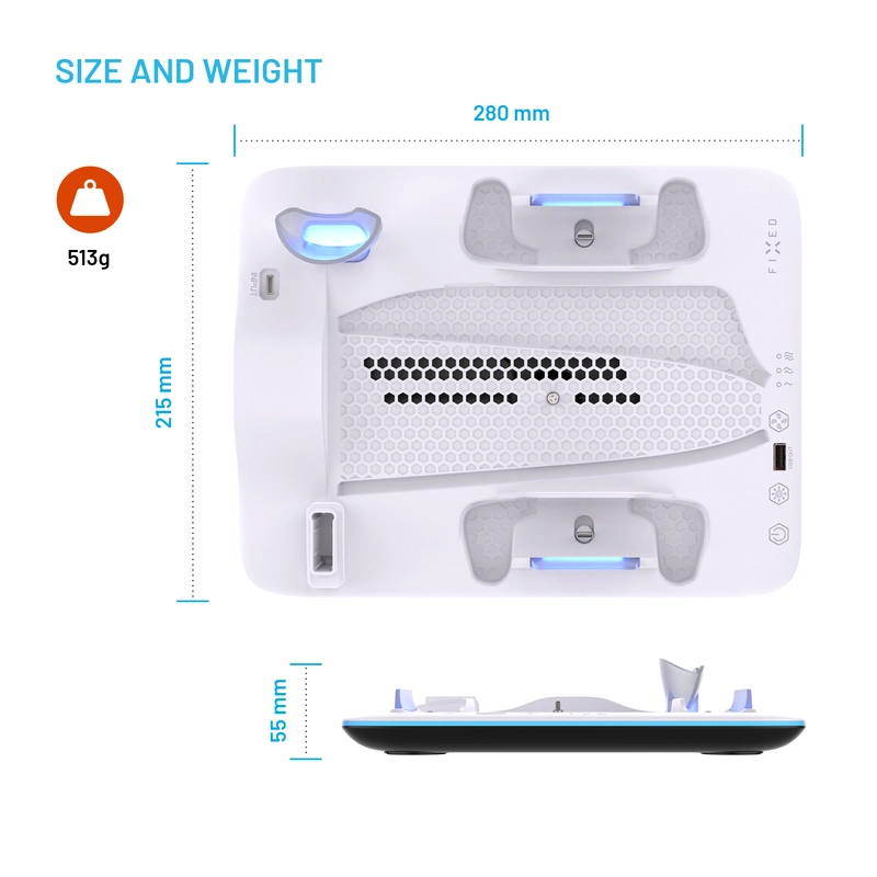 FIXED Multifunktionel PS5 Pro/Slim Dockingstation - 8018354