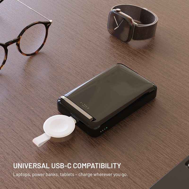 FIXED Trådløs USB-C oplader til Apple Watch Hvid - 8018355