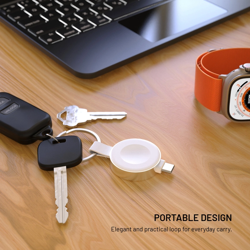 FIXED Trådløs USB-C oplader til Apple Watch Hvid - 8018355