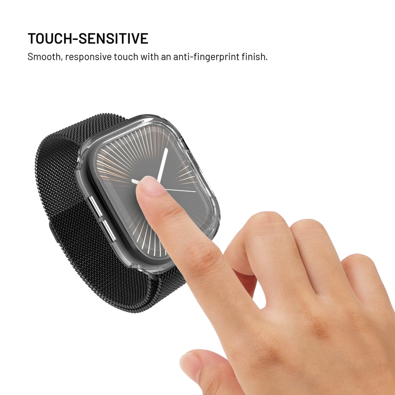 FIXED PURE Beskyttelsesetui og glas til Apple Watch 10 46mm - 8018364