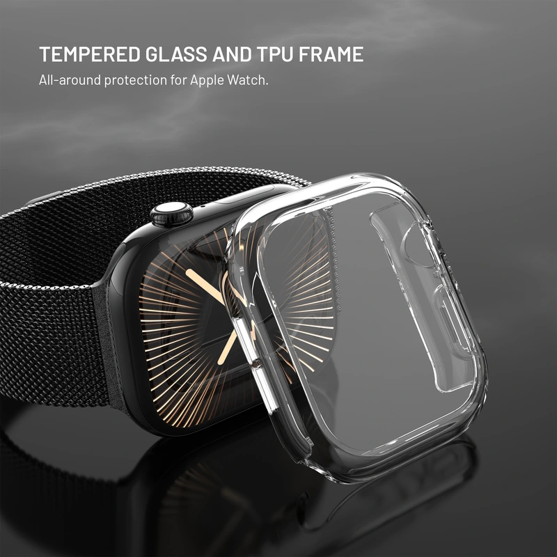 FIXED PURE Beskyttelsesetui og glas til Apple Watch 42mm - 8018365