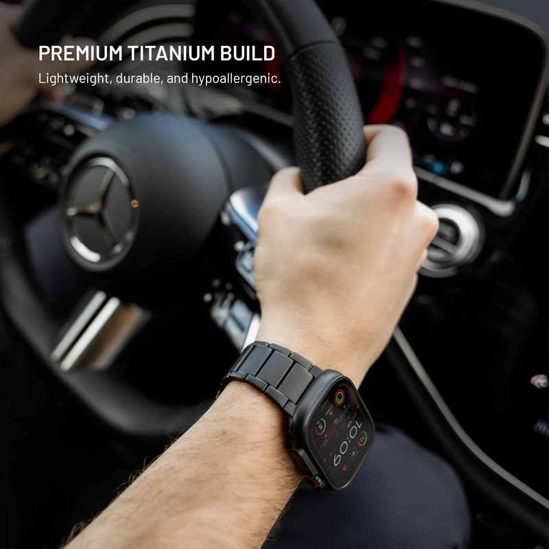 FIXED Titaniumrem til Apple Watch 42/44/45/46/49mm Sort - 8018384