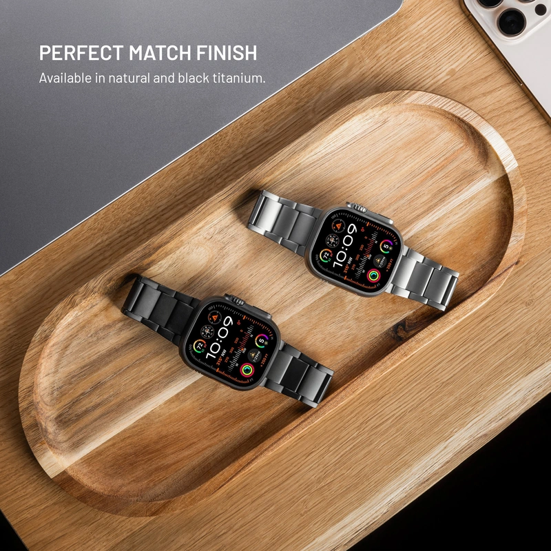 FIXED Titaniumrem til Apple Watch 42/44/45/46/49mm Sort - 8018384