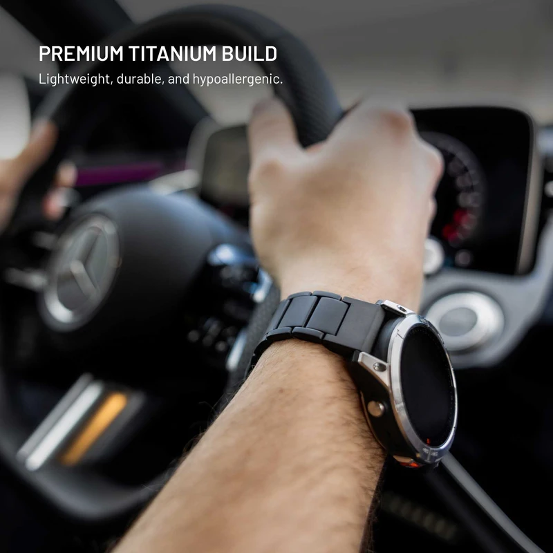 FIXED Titanium-rem til Samsung Galaxy Watch Ultra Sort - 8018386