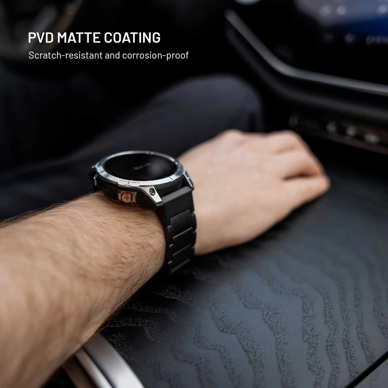 FIXED Titanium-rem til Samsung Galaxy Watch Ultra Sort - 8018386