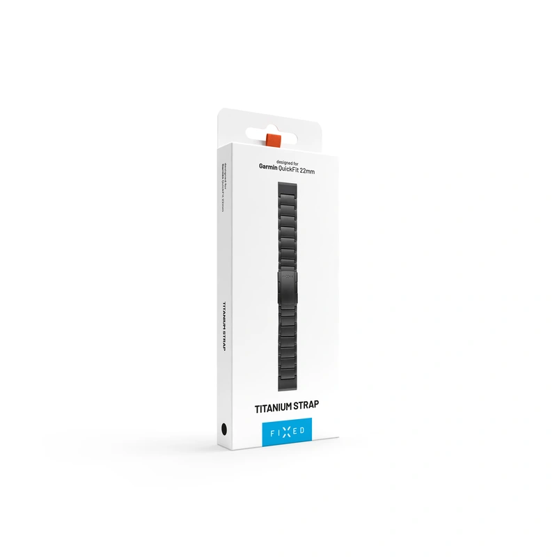 FIXED Titanium-rem til Garmin QuickFit 22mm Sort - 8018388